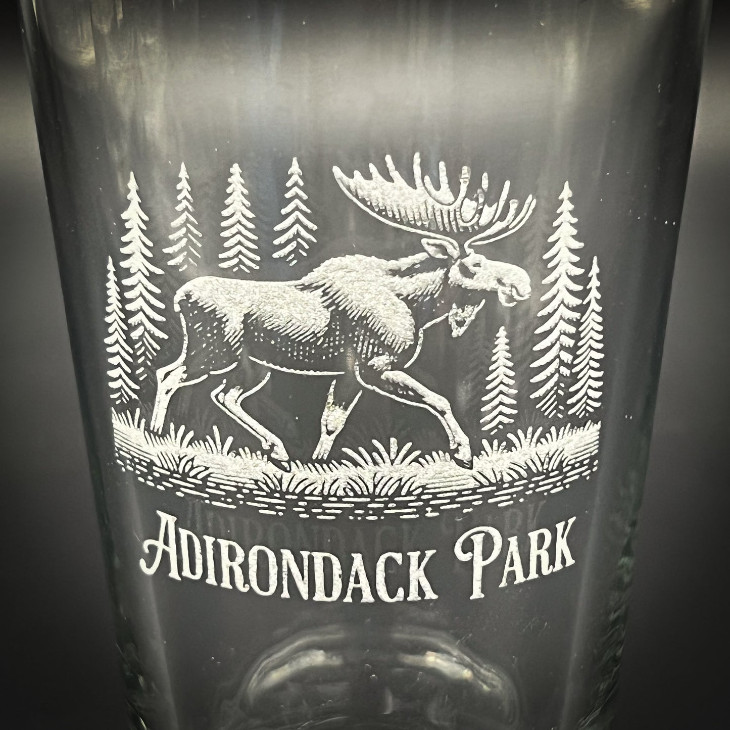 Moose in the Forest - Personalized pint glass