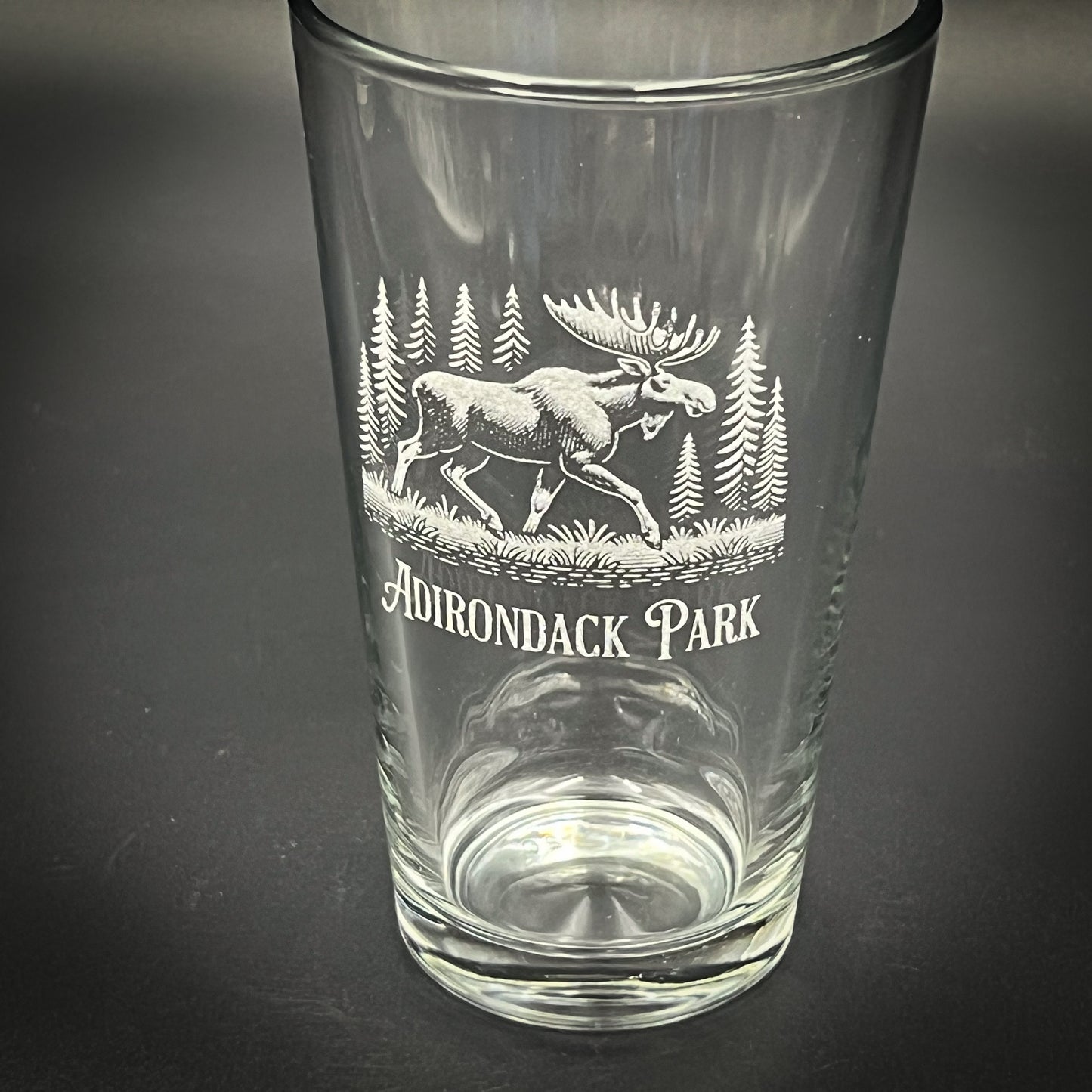 Moose in the Forest - Personalized pint glass