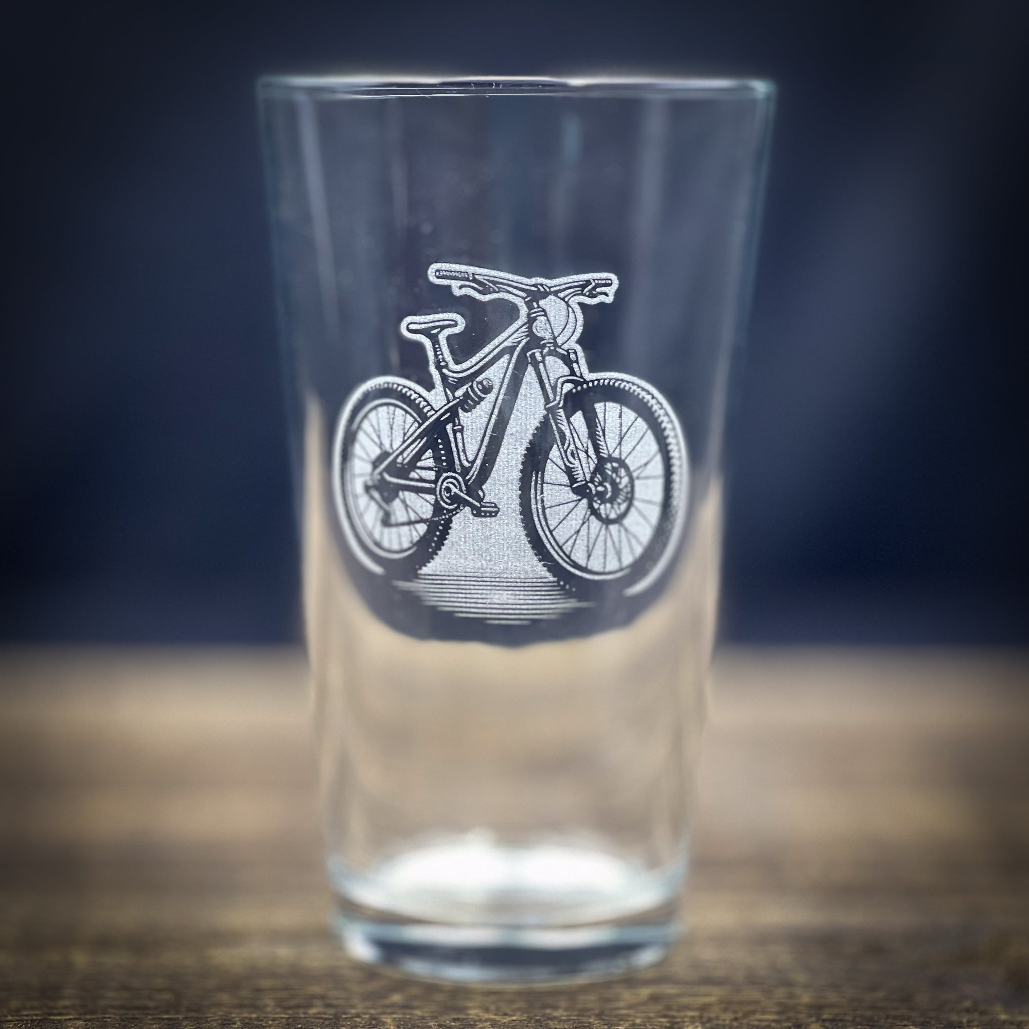 Mountain Bike 1 Customizable -  Pint glass