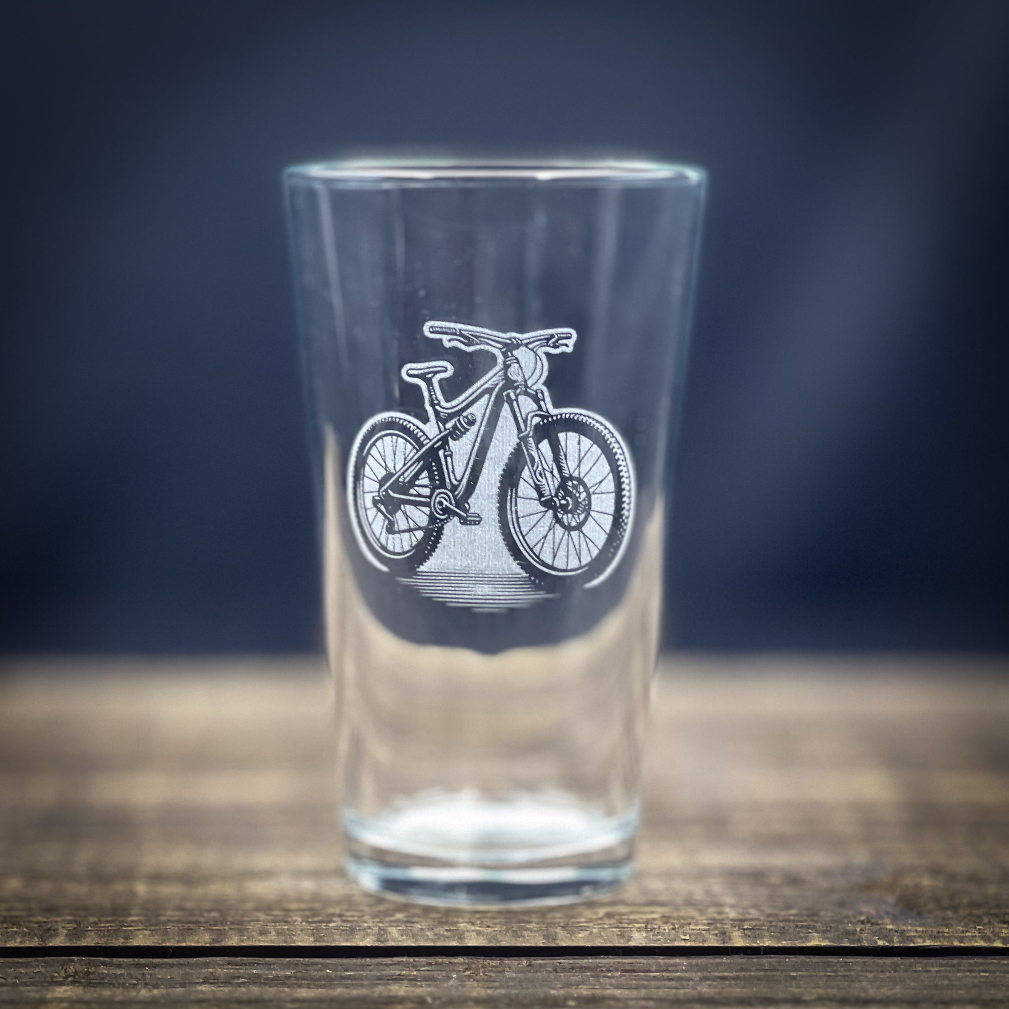 Mountain Bike 1 Customizable -  Pint glass