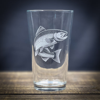 Salmon - Pint glass