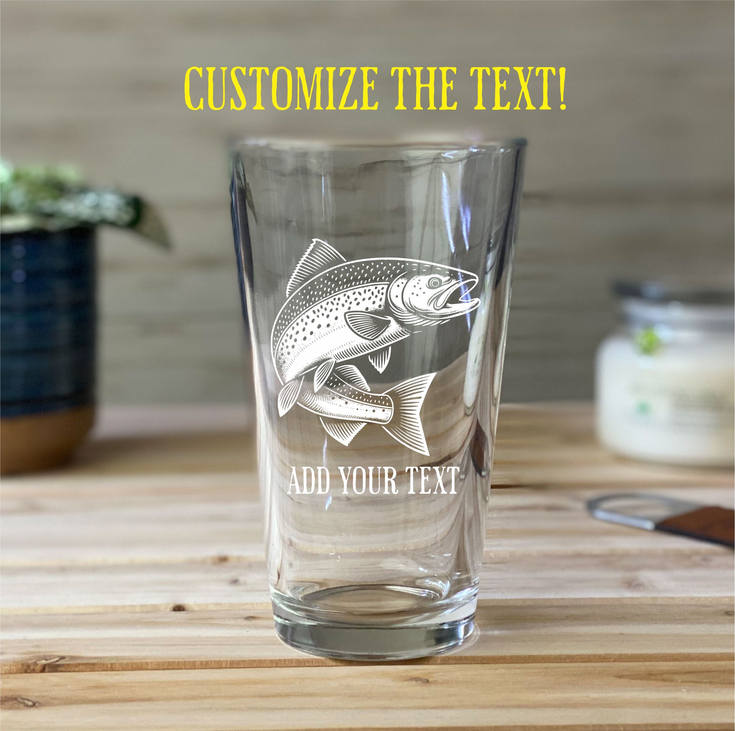 Salmon - Pint glass