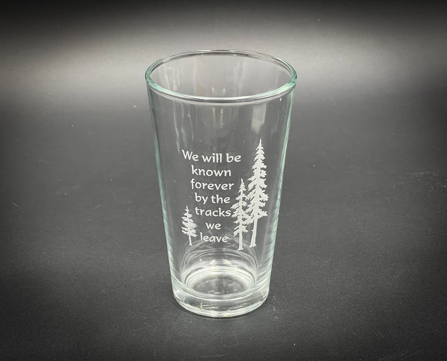 Track We Leave -  Pint glass