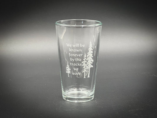 Track We Leave -  Pint glass