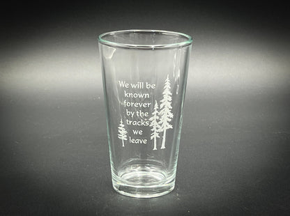 Track We Leave -  Pint glass