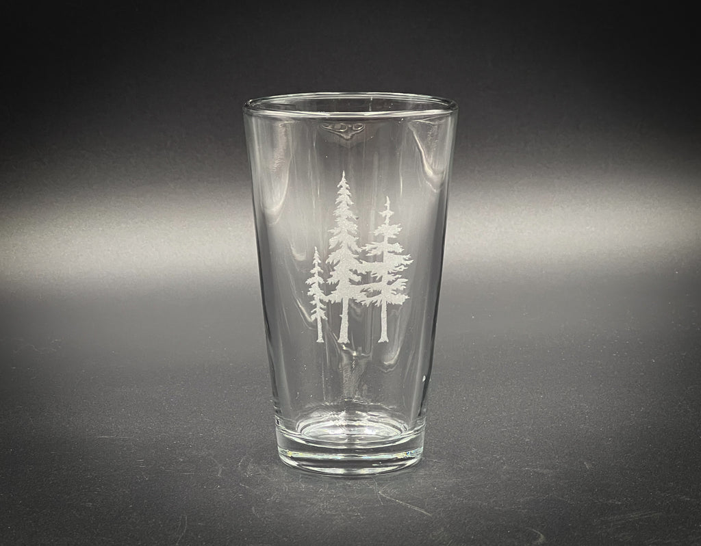 3 Trees Pint glass