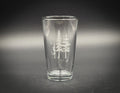 3 Trees Pint Glass – Durable Etched Beer Glass With Tree Design