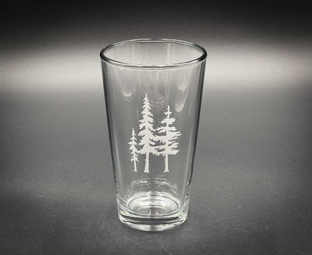 3 Trees Pint glass