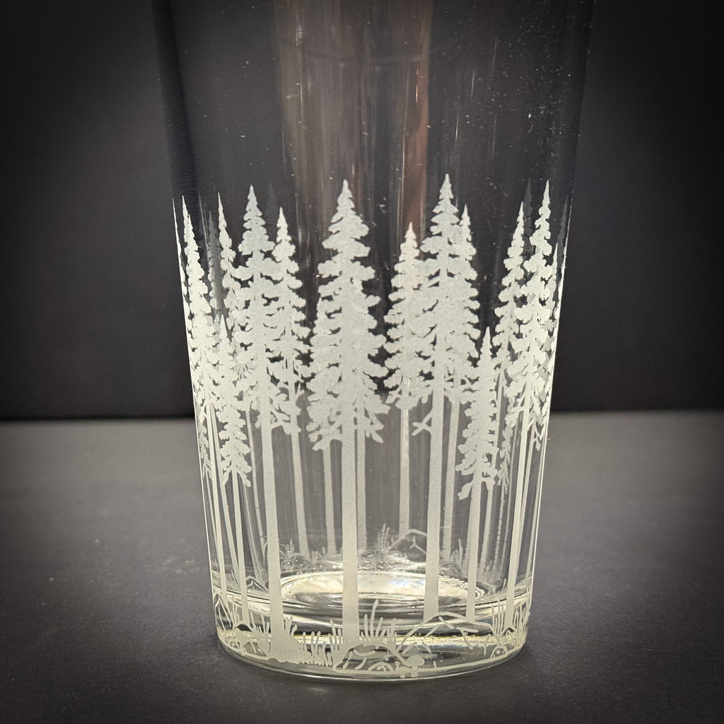 Pine Trees full wrap Pint Glass