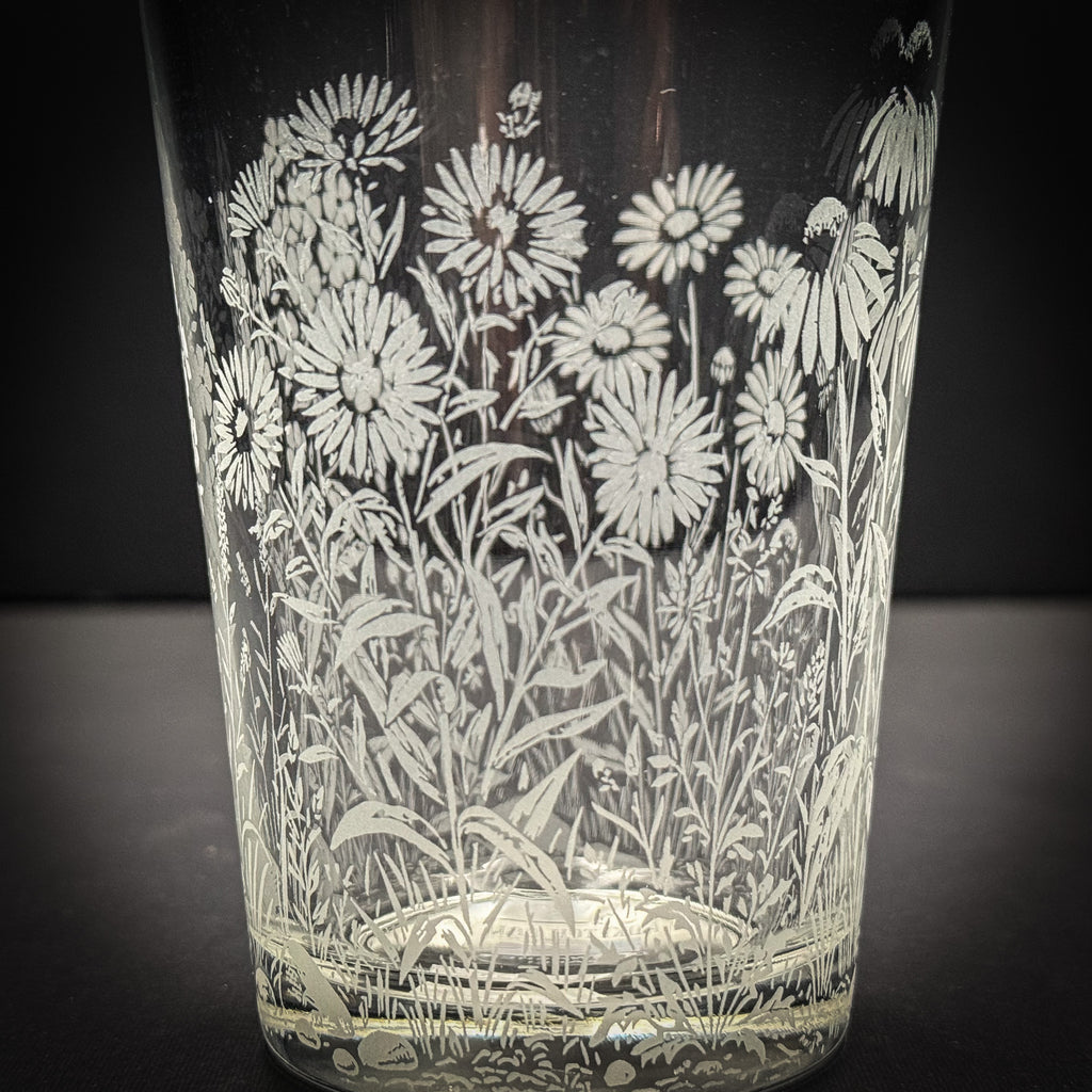 Wildflowers full wrap Pint Glass