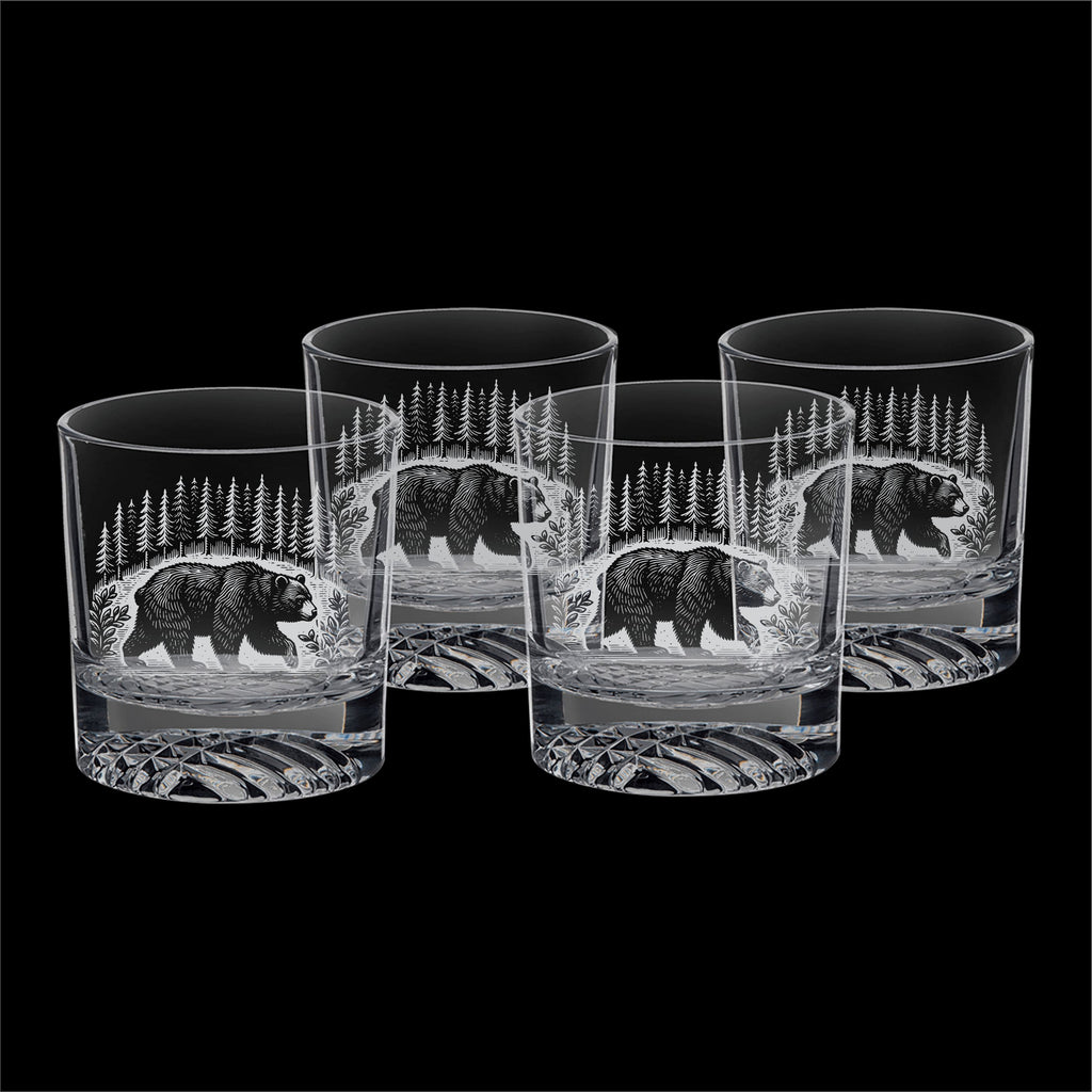 Get a Quote Etched set of four 9 oz rocks glasses