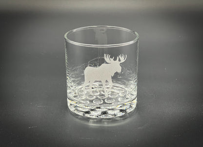 Moose 10.25 oz Knob Rocks Glass