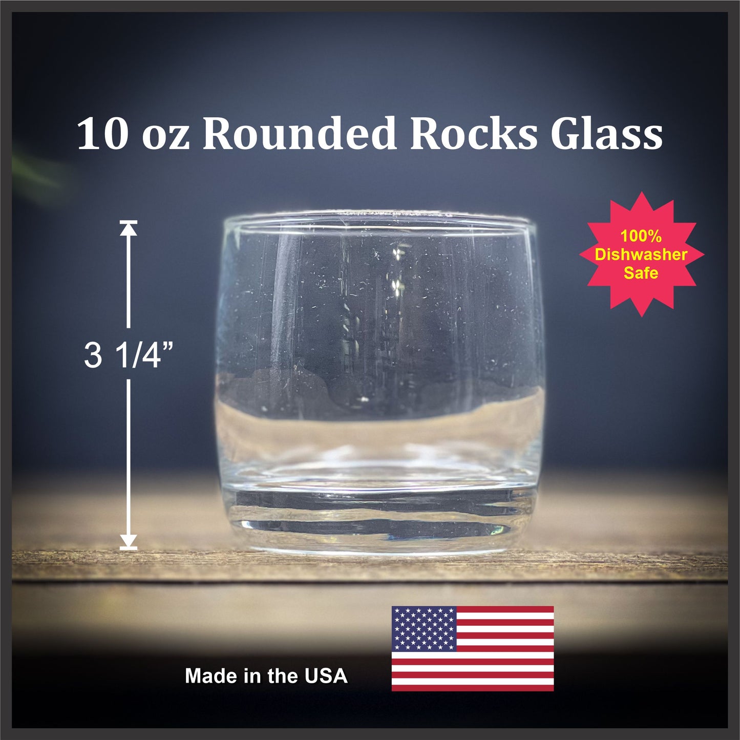 Adirondack Chairs Vintage 10 oz Rounded Rocks Glass