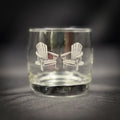 Adirondack Chairs Vintage 10 oz Rounded Rocks Glass