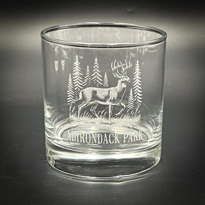 Deer in a Forest 10 oz Old Fashioned