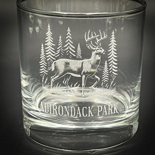 Deer in a Forest 10 oz Old Fashioned