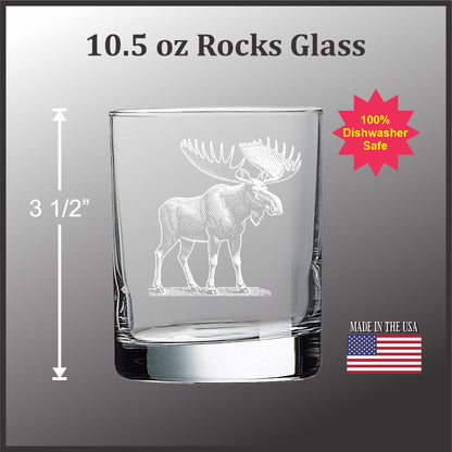 Moose - 10.25 oz Rocks Glass