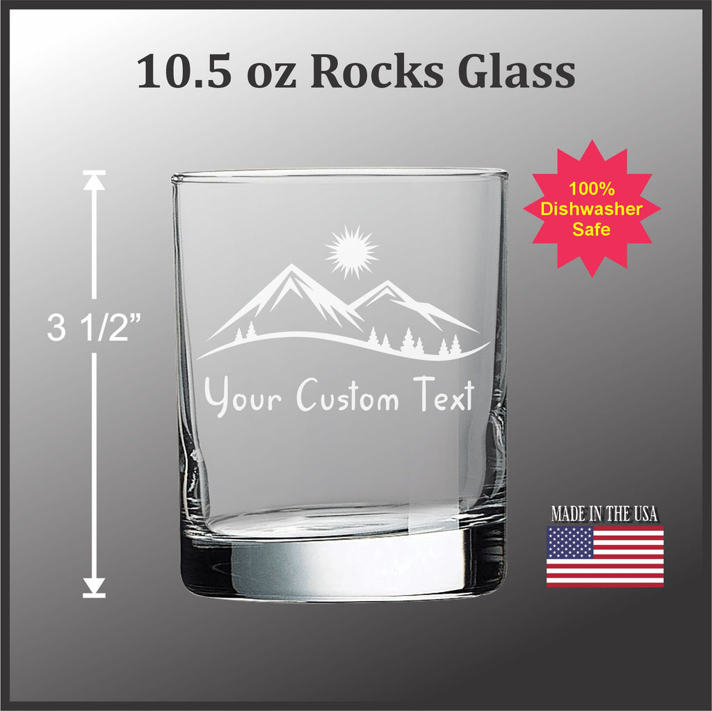 Mountain and Trees - 10.5 oz Old Fashioned