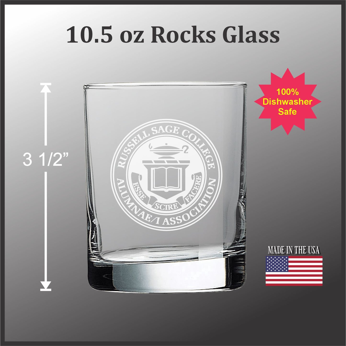 Russell Sage Alumnae/i 10.5 oz Old Fashioned