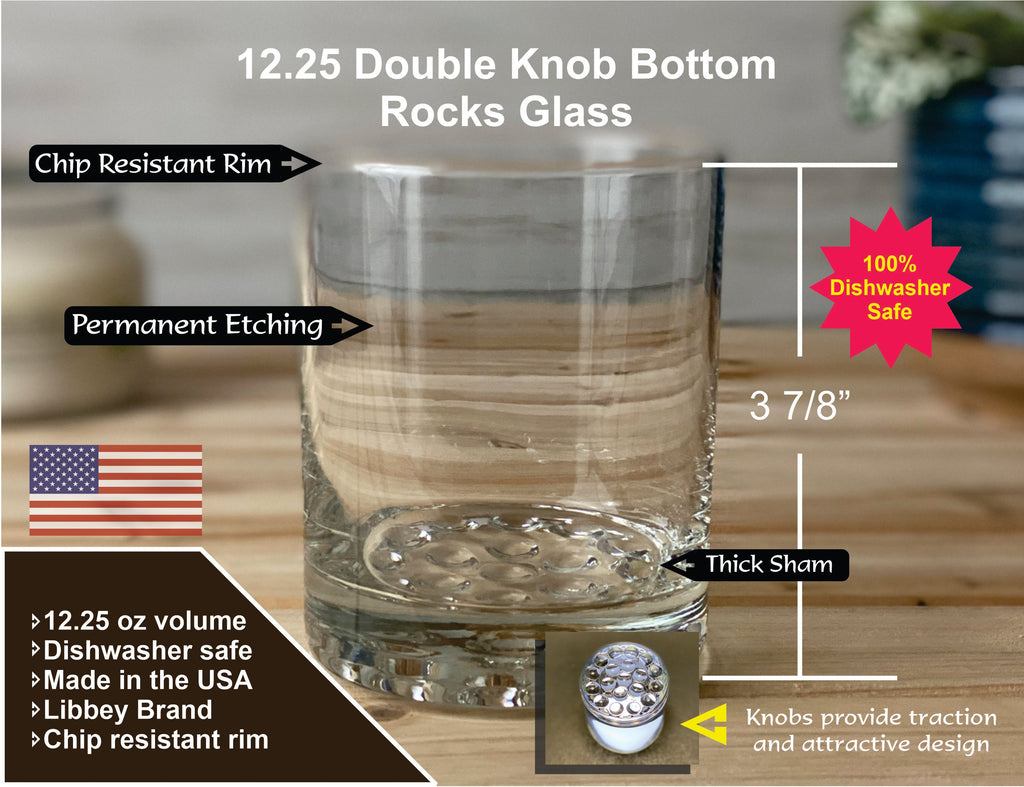 Blue Mountain Lake - Double Knob Rocks Glass