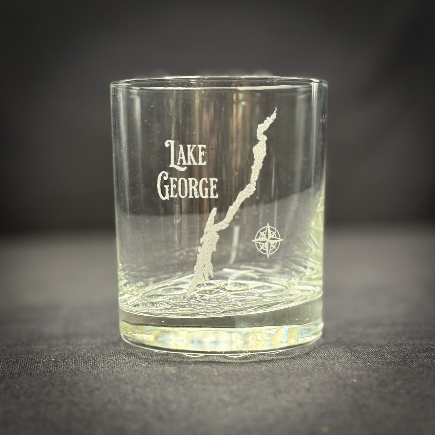Make My Lake Double NEW Vintage Knob Rocks Glass