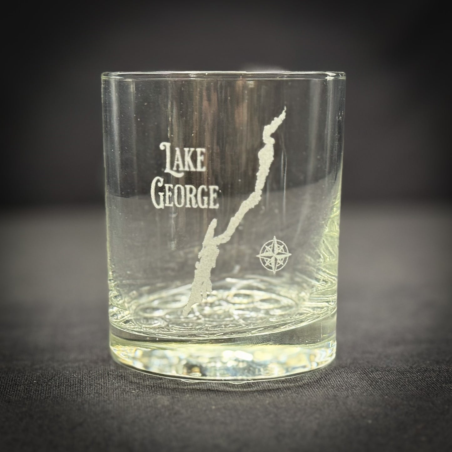 Make My Lake Double NEW Vintage Knob Rocks Glass