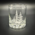 3 Trees 12.25 oz Double Knob Rocks Glass