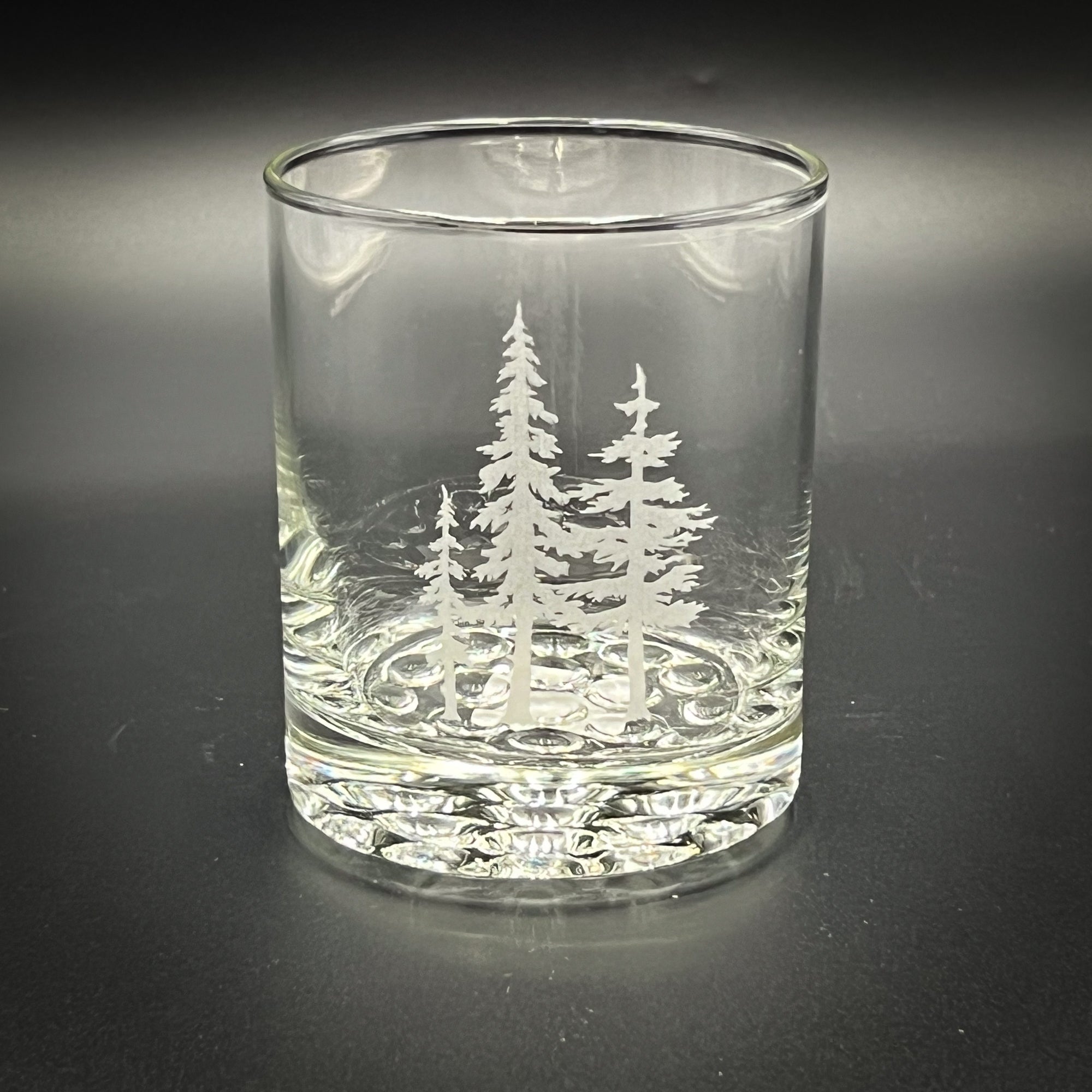 3 Trees 12.25 oz Double Knob Rocks Glass