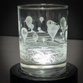 Hot Air Balloon full wrap 14 oz Engraved Rocks Glass