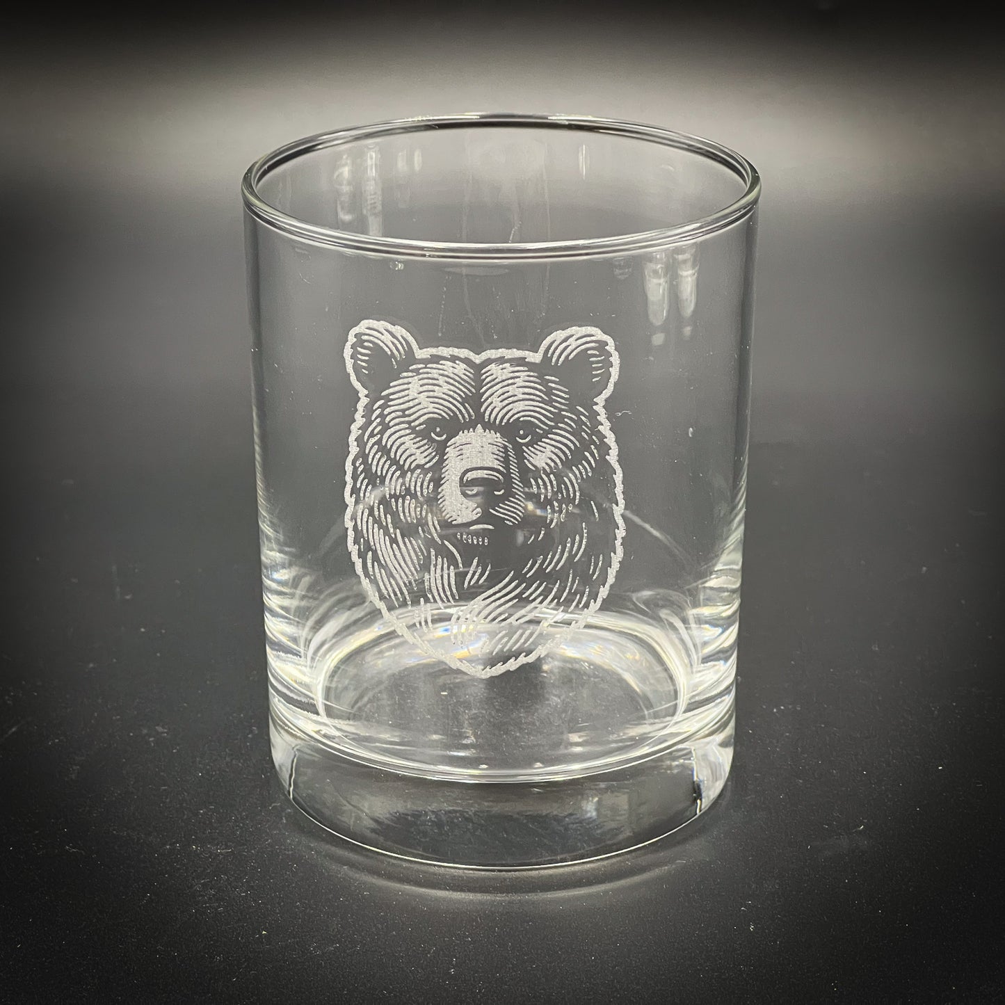 Bear Head Vintage Style 14 oz Double Old Fashioned