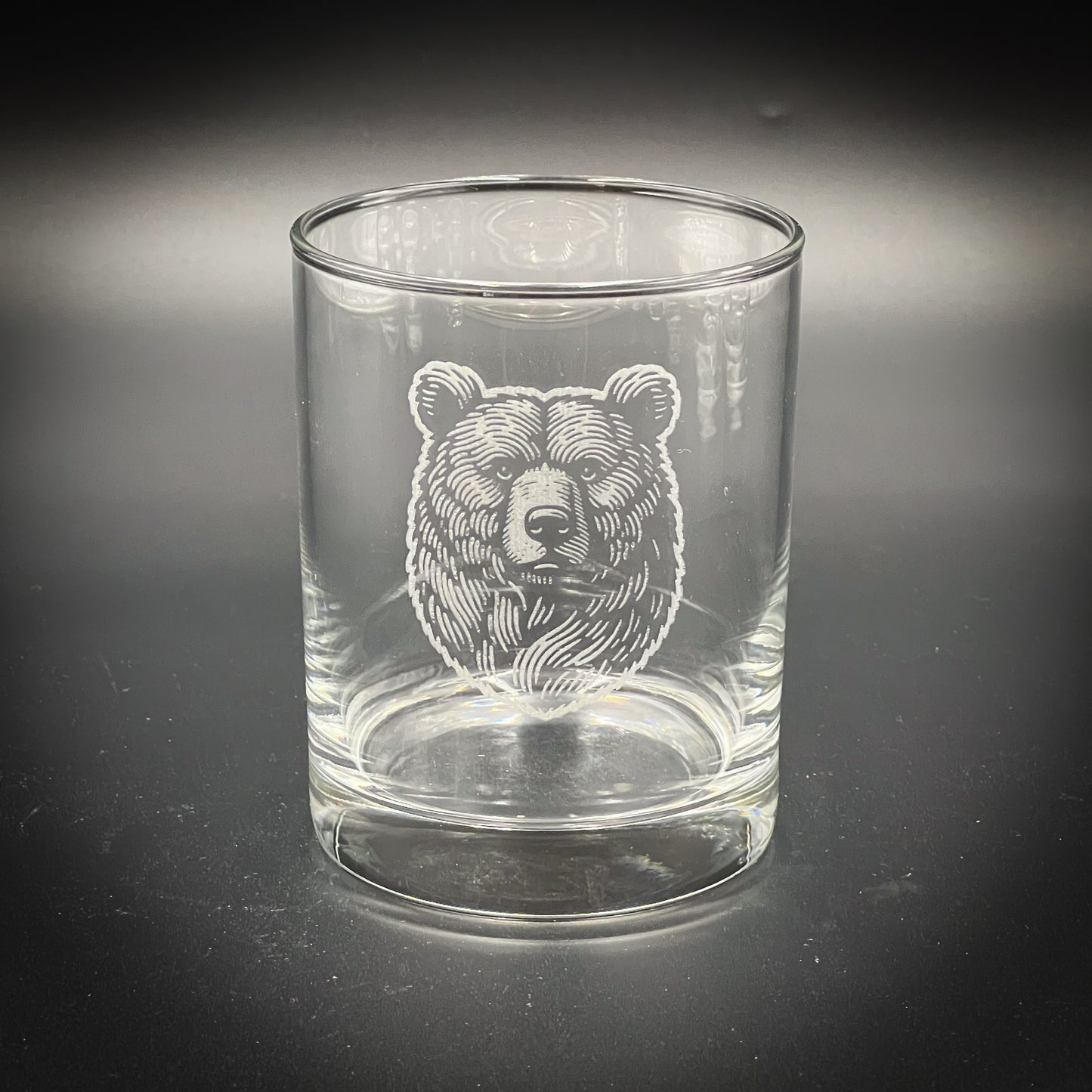 Bear Head Vintage Style 14 oz Double Old Fashioned