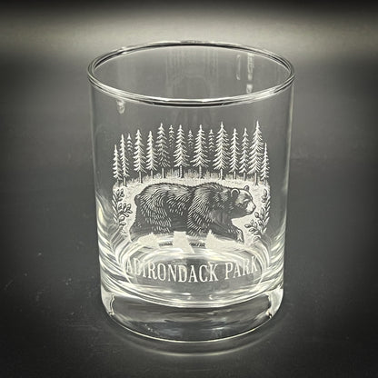 Bear in a Forest 14 oz Double Old Fashioned