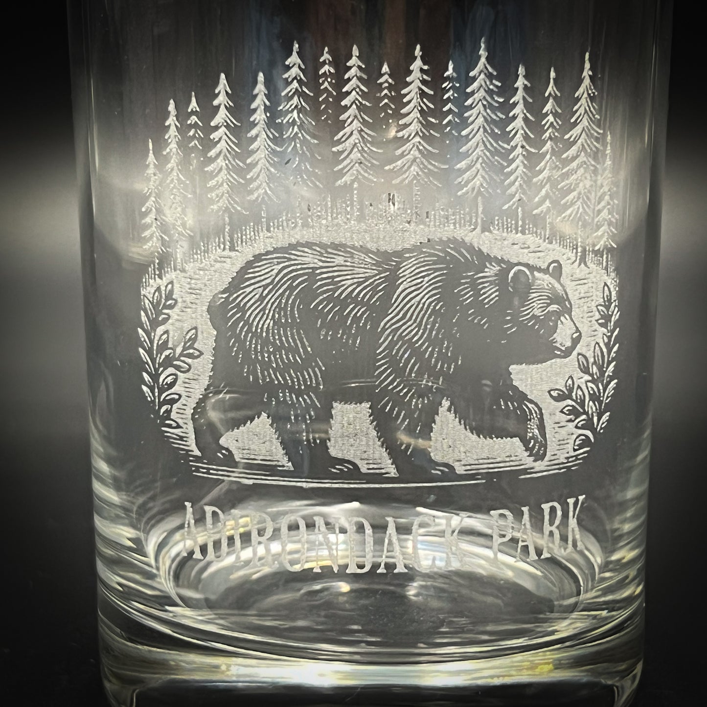 Bear in a Forest 14 oz Double Old Fashioned