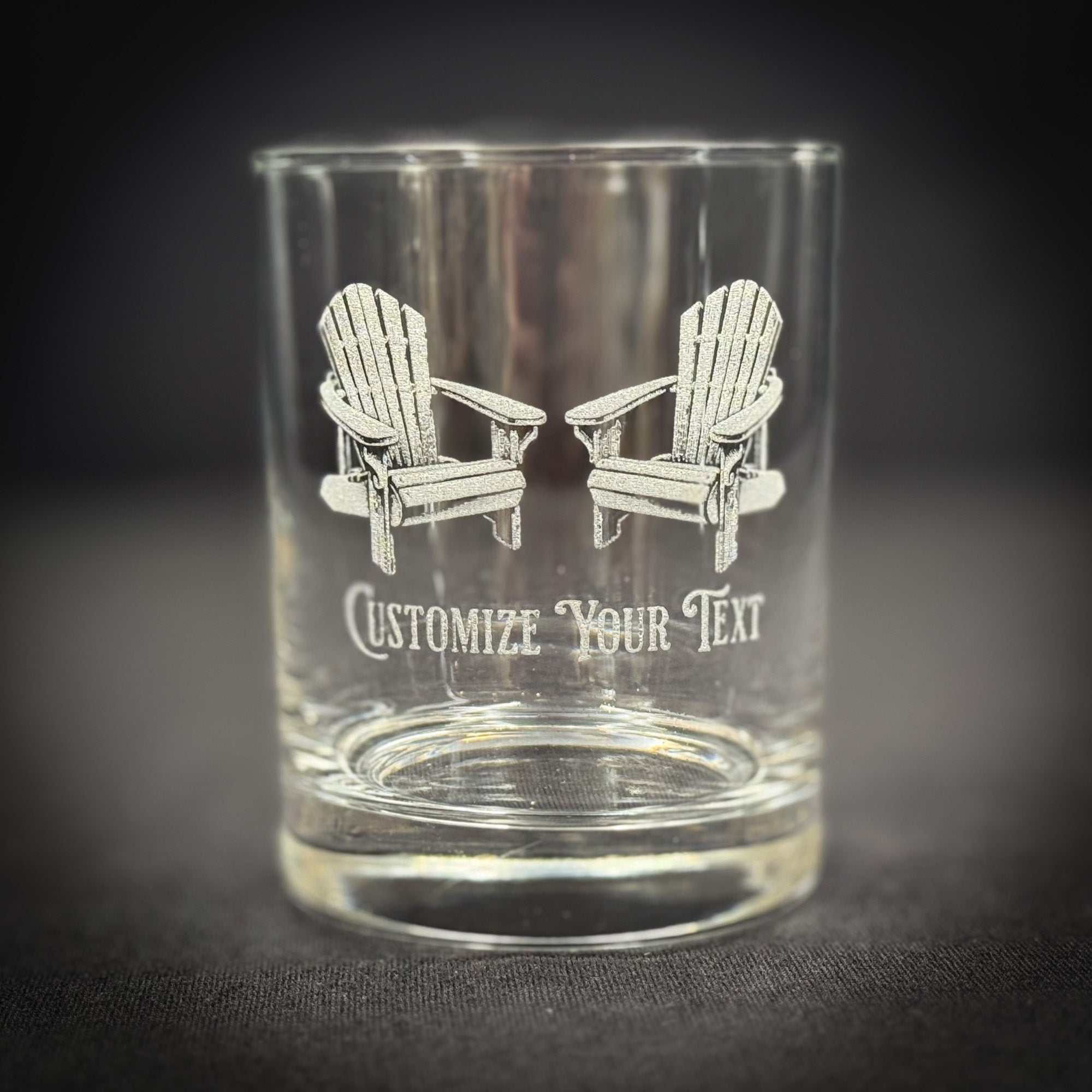 Adirondack Chairs Vintage 14 oz Double Old Fashioned