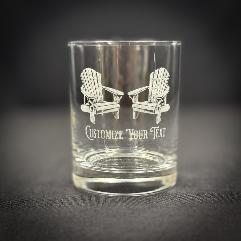 Adirondack Chairs Vintage 14 oz Double Old Fashioned