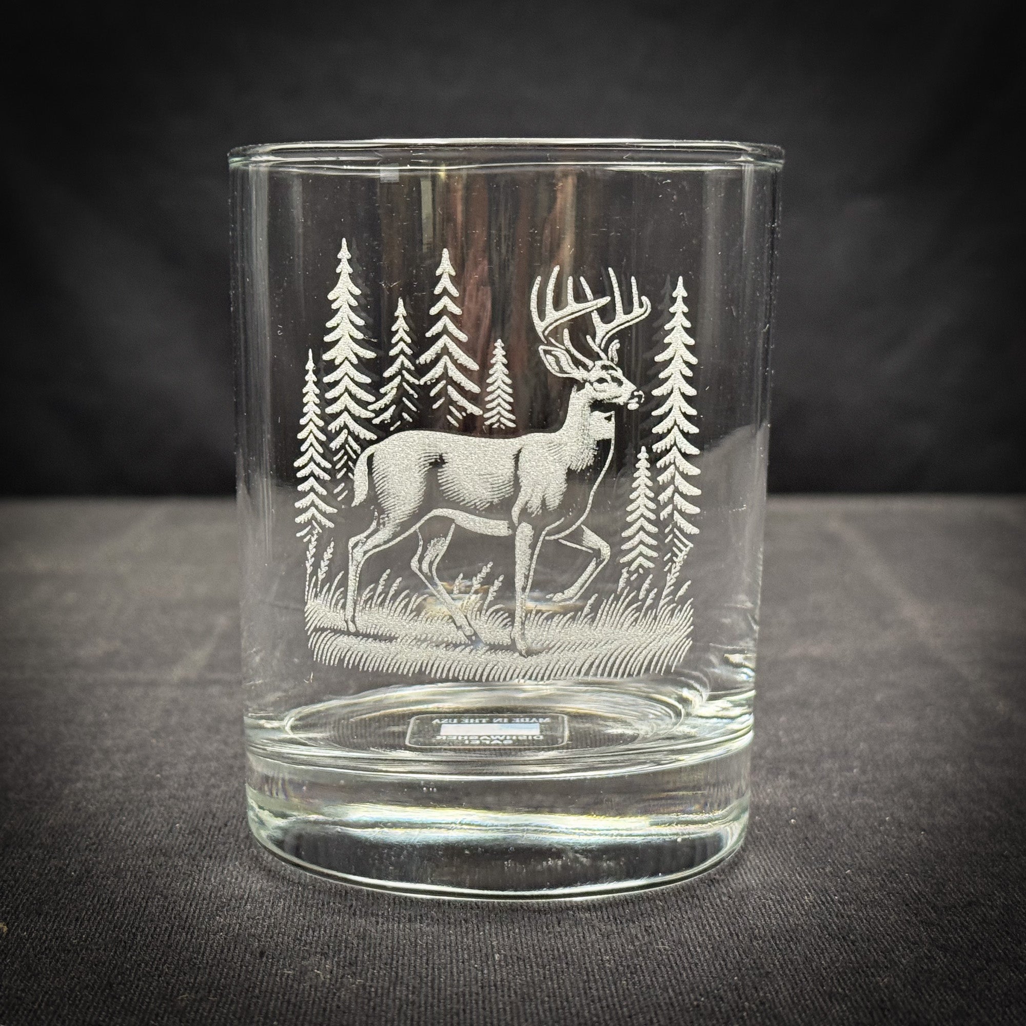 Deer in a Forest 14 oz Double Old Fashioned
