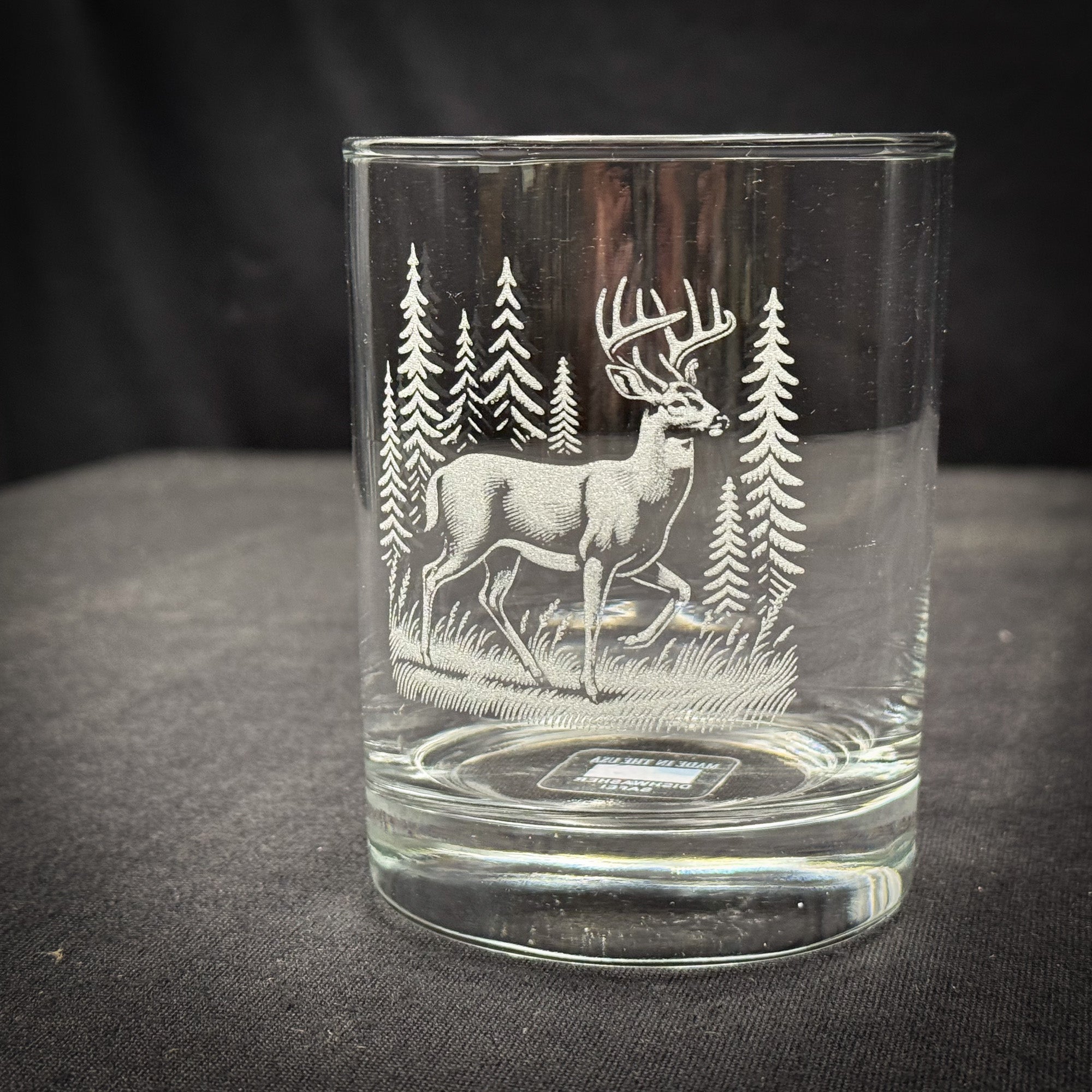Deer in a Forest 14 oz Double Old Fashioned