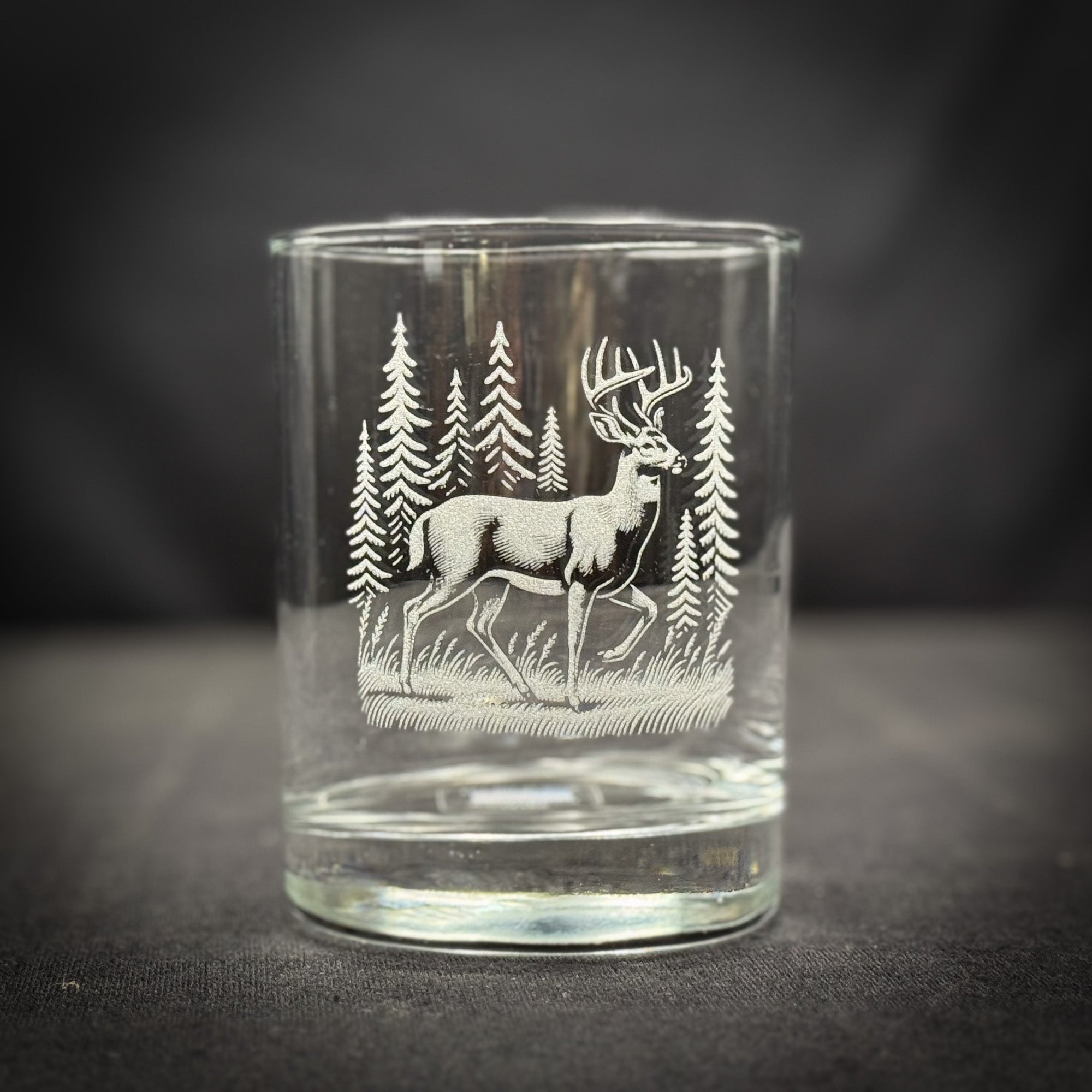 Deer in a Forest 14 oz Double Old Fashioned