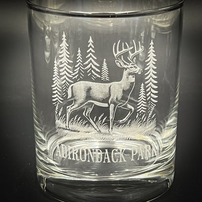 Deer in a Forest 14 oz Double Old Fashioned