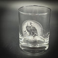 Eagle Perched Rocks Glass - 14 oz Rocks Glass