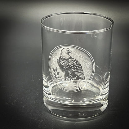 Eagle Perched - 14 oz Rocks Glass (In Store)