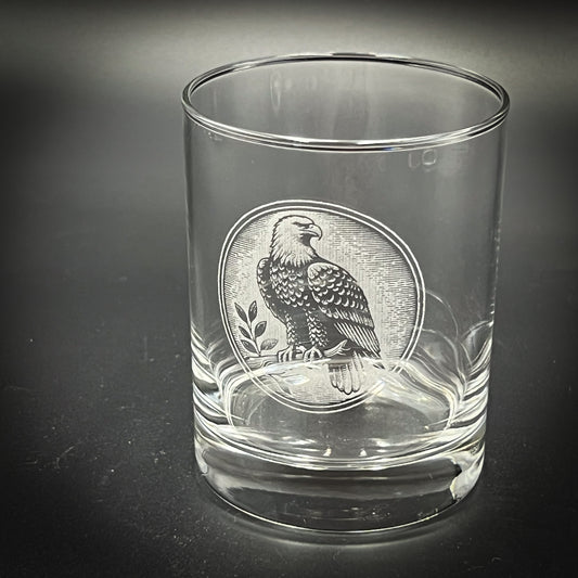 Eagle Perched - 14 oz Rocks Glass