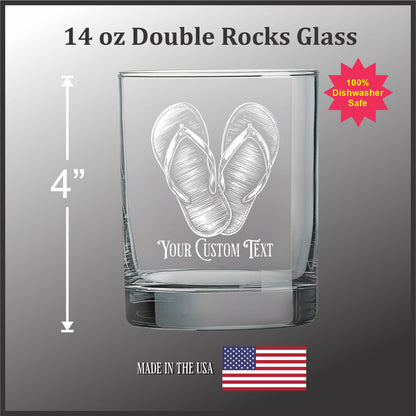 Flip Flops - 14 oz Double Old Fashioned