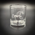 Horse Running 14 oz Double Old Fashioned