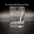 Lake George with Thomas Jefferson Quote 14 Rocks Glass