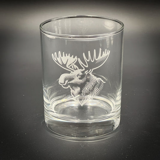 Moose Head Vintage Style 14 oz Double Old Fashioned