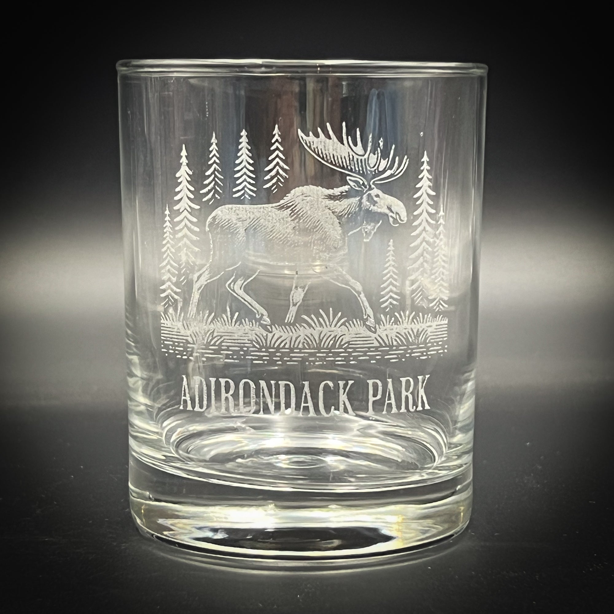 Moose in a Forest 14 oz Double Old Fashioned