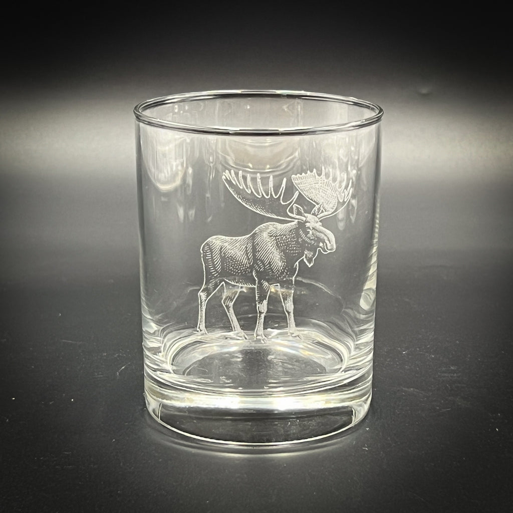 Moose Vintage Style 14 oz Double Old Fashioned