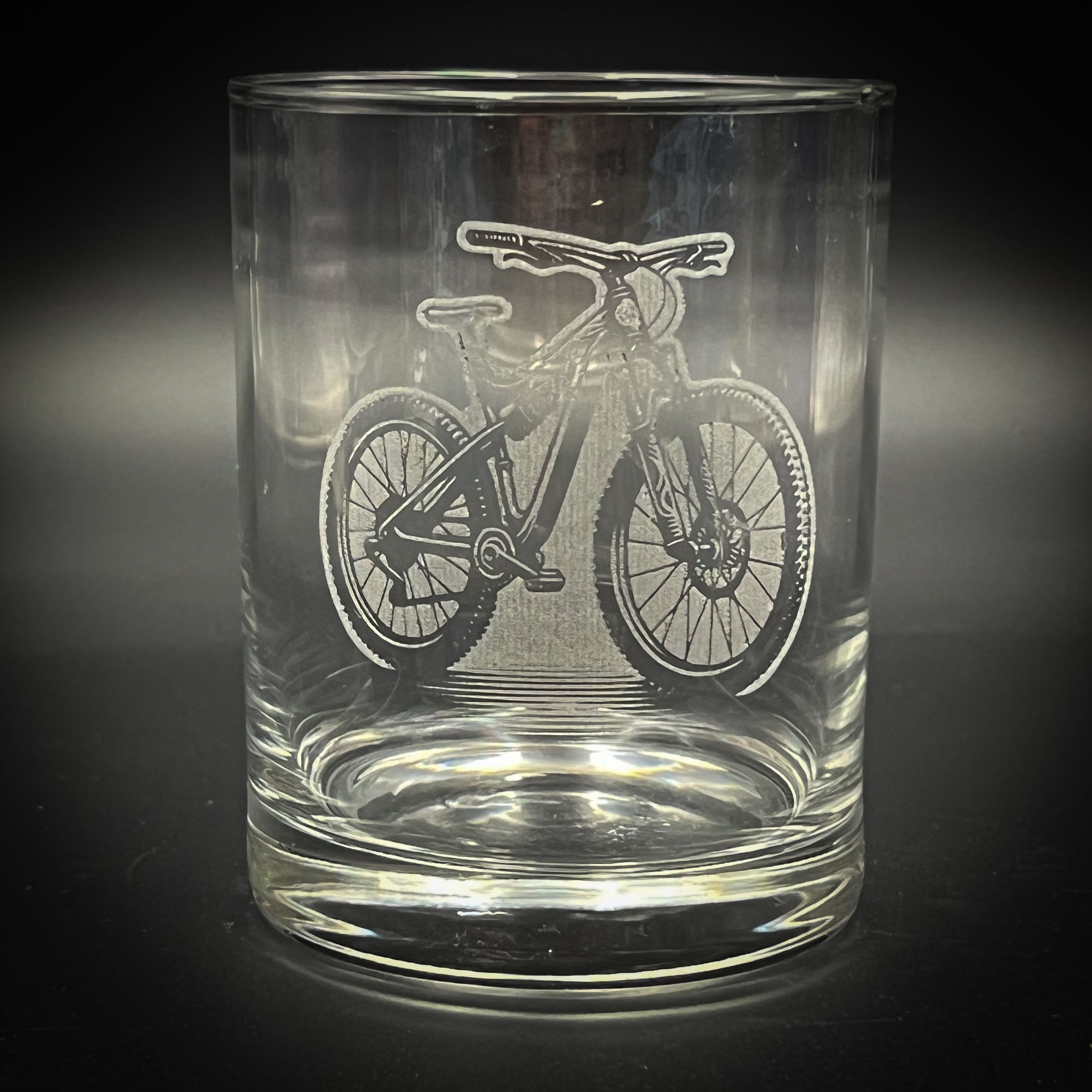 Mountain Bike Rocks Glass (14 oz Double Old Fashioned)