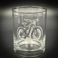 Mountain Bike Rocks Glass (14 oz Double Old Fashioned)